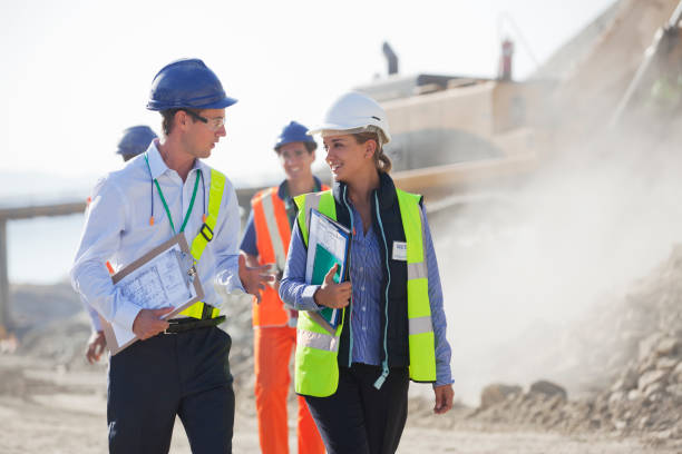 Construction crew in safety gear